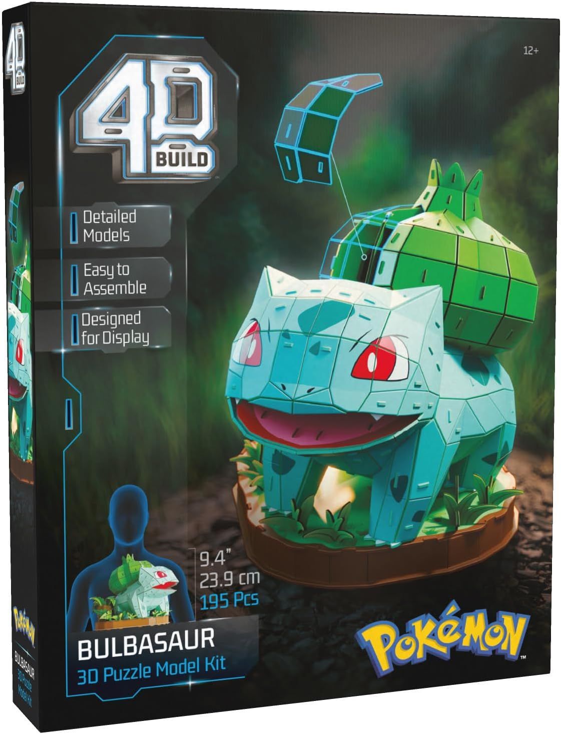 Puzzle 4D Build - Pokémon Bulbasaur - 195 Piezas