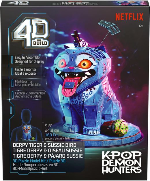 Puzzle 4D - K-Pop Tigre Derpy Y Sussie Bird - 168 Piezas