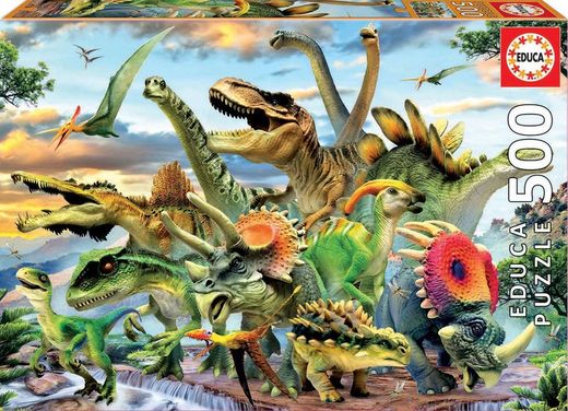 Puzzle 500 Piezas, dinosaurios - Educa