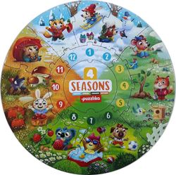 Vier-Jahreszeiten-Puzzle für Kinder