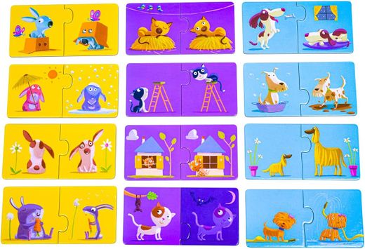 Puzzle Duo - Opposti - Djeco