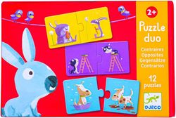 Puzzle Duo - Opposti - Djeco