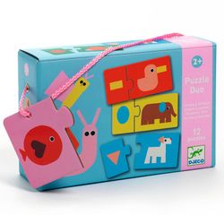 Puzzle Duo Formas y Animales - 24 piezas