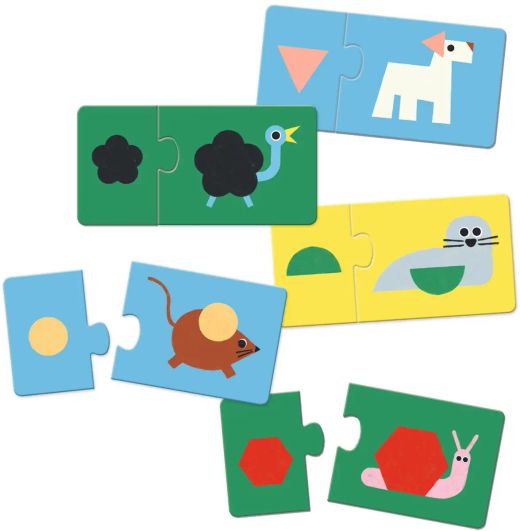 Puzzle Duo Forme e Animali - 24 pezzi