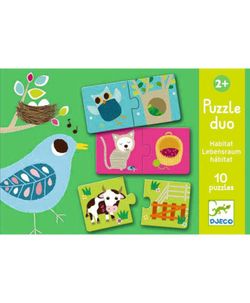 Puzzle Dúo Hábitat - Djeco