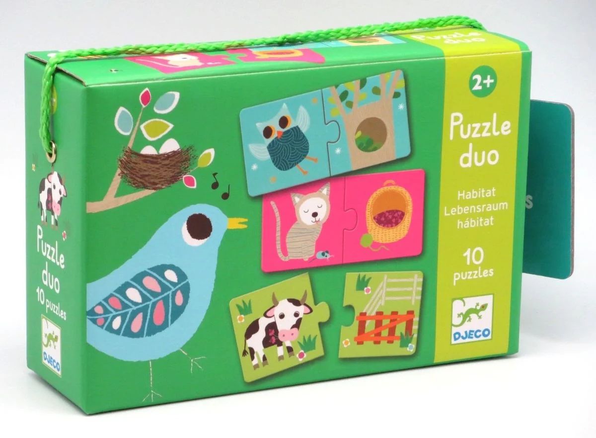 Puzzle Dúo - Hábitat - Djeco
