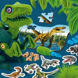 Puzzle I'm Genius Dino Stem Velociraptor - Lisciani
