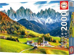 Puzzle - Panoramic Autumn in the Dolomites - 2000 Pieces - Educa