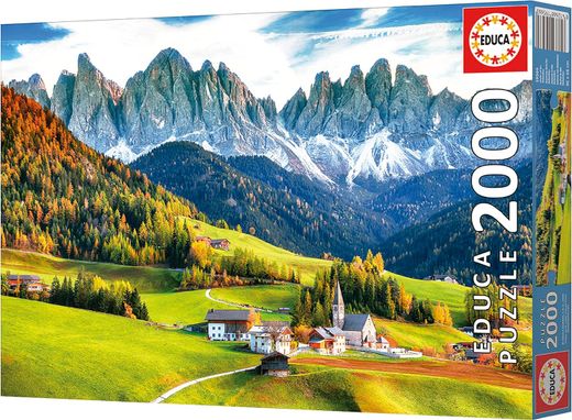 Puzzle - Panoramic Autumn in the Dolomites - 2000 Pieces - Educa