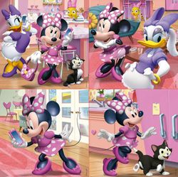 Puzzle - Progressive 12-16-20-25 Minnie Happy Helpers - Educa