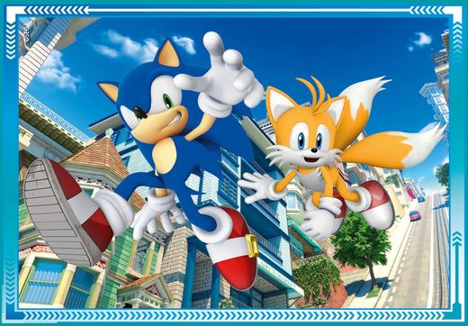 Supercolor 4-в-1 Puzzle - Sonic - Clementoni