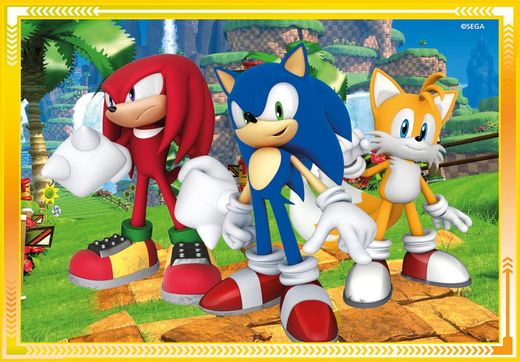 Supercolor 4-в-1 Puzzle - Sonic - Clementoni