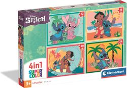 Puzzle Supercolor 4 en 1 Stitch