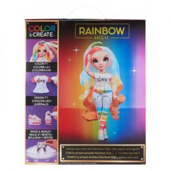 Rainbow High Color & Create Muñeca Ojos Azules