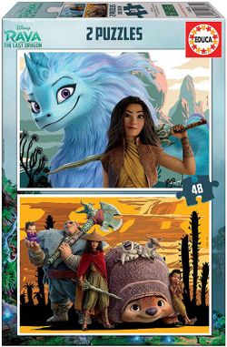 Raya Y El Último Dragón - Puzzle 2x48 - Educa