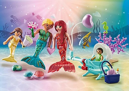 Colecionadores de pérolas com Manta Ray - Playmobil Magic