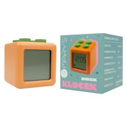 Reloj Despertador Infantil - Block Naranja - Mary's - 5 cm.