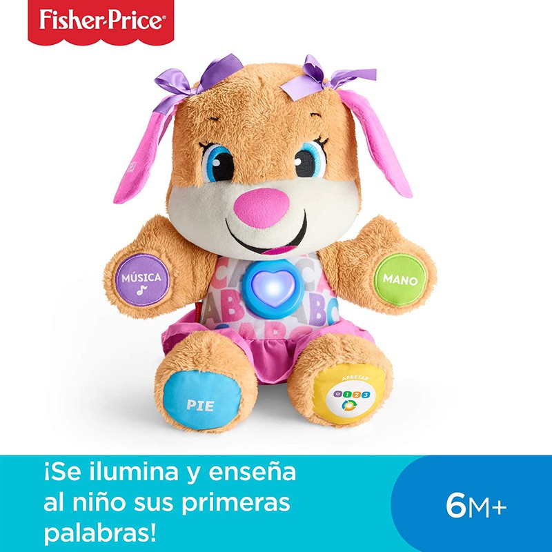 Peluche interactive chien bleu rire et apprendre Fisher price