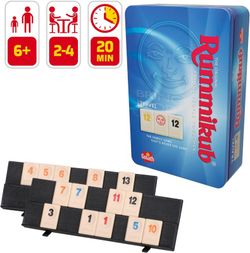 Caixa de metal para viagem Rummikub