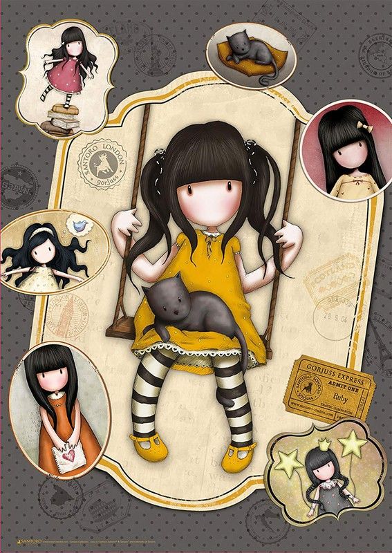 Santoro Gorjuss Ruby 500 Educa — Juguetesland