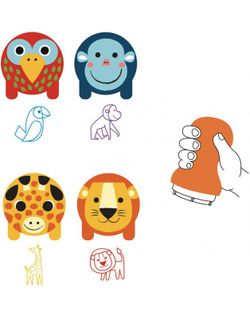 Stamps For Kids - Animals Of The Savannah - Djeco