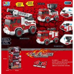 Set 3 Camiones de Bomberos Fricción