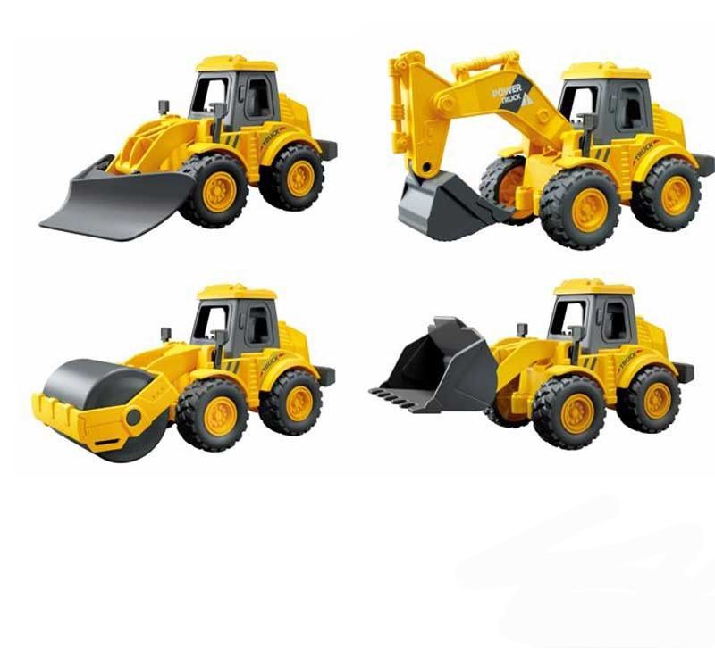 Set 4 vehículos de Construcción a Fricción