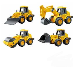 Set 4 vehículos de Construcción a Fricción