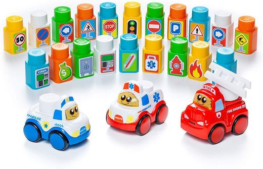 Set Bloques + Tapiz + 3 Coches electrónicos – Molto