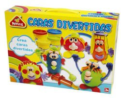 Set Caras Divertidas 4 Botes - Plastilina