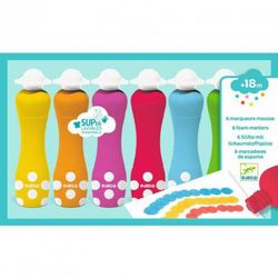 6 Marcadores de Espuma – Djeco – Manualidades y Creación