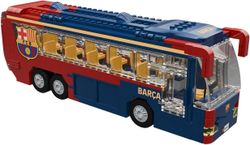 Jeu de construction de bus du FC Barcelone - 488 pièces, 28 cm. Comprend 3 figurines - Produit sous licence officielle - Neko Brands