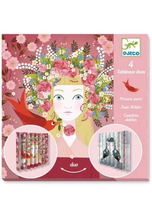 Set creativo Cuadros Dobles Bellas Reinas - Djeco