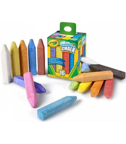 Set mit 16 abwaschbaren Bodenkreiden - Crayola