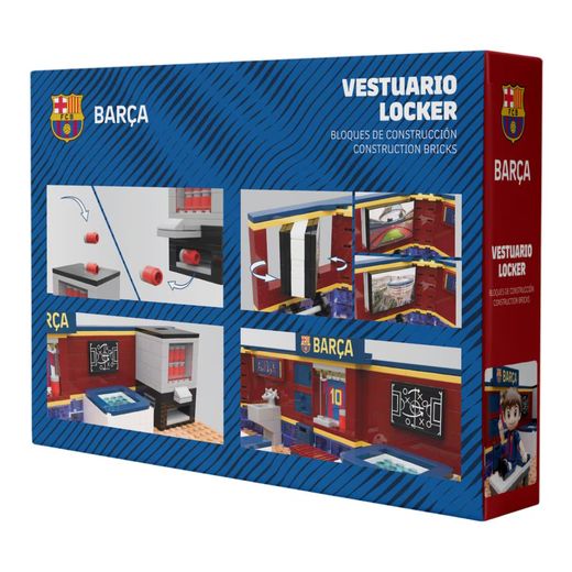 Jeu de construction FC Barcelone - 440 pièces, 30 cm. Inclut 1 figurine - Produit sous licence officielle - Neko Brands
