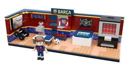 Jeu de construction FC Barcelone - 440 pièces, 30 cm. Inclut 1 figurine - Produit sous licence officielle - Neko Brands