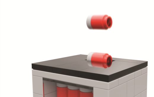 Jeu de construction FC Barcelone - 440 pièces, 30 cm. Inclut 1 figurine - Produit sous licence officielle - Neko Brands