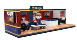 Jeu de construction FC Barcelone - 440 pièces, 30 cm. Inclut 1 figurine - Produit sous licence officielle - Neko Brands