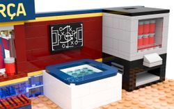 Jeu de construction FC Barcelone - 440 pièces, 30 cm. Inclut 1 figurine - Produit sous licence officielle - Neko Brands