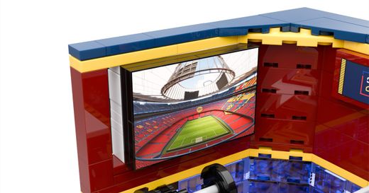 Jeu de construction FC Barcelone - 440 pièces, 30 cm. Inclut 1 figurine - Produit sous licence officielle - Neko Brands