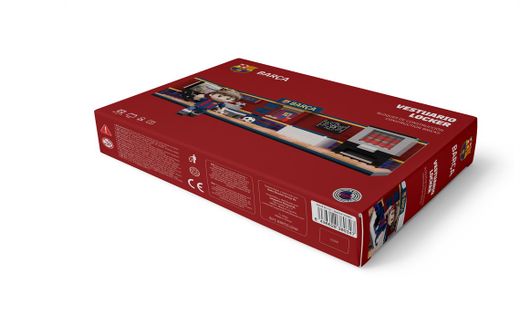 Jeu de construction FC Barcelone - 440 pièces, 30 cm. Inclut 1 figurine - Produit sous licence officielle - Neko Brands