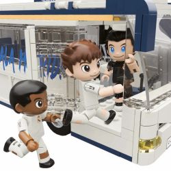 Jeu de construction de bus du Real Madrid C.F. - 488 pièces, 28 cm, avec 3 figurines - Licence officielle - Neko Brands