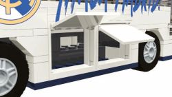 Jeu de construction de bus du Real Madrid C.F. - 488 pièces, 28 cm, avec 3 figurines - Licence officielle - Neko Brands