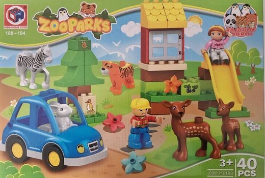 Set de construcción Zoo Parks 40 Piezas