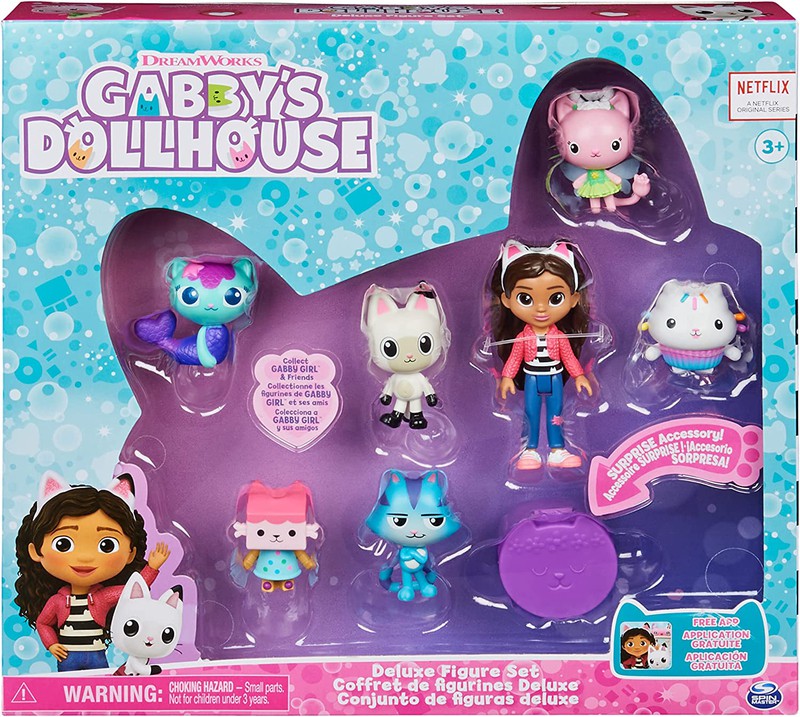 Casa de muñecas Gabby's, perfecta casa de muñecas con 15 piezas