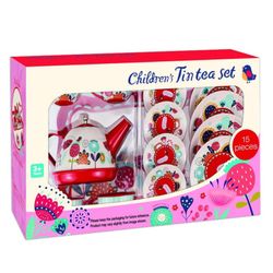 Théière et tasses en métal Set 15 pièces avec 4 tasses