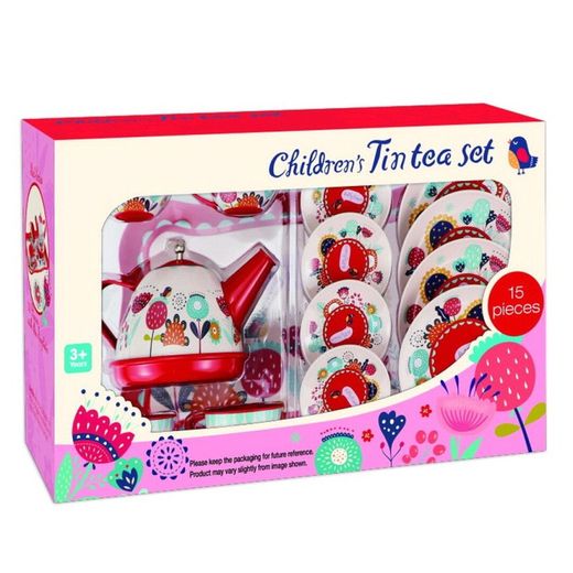 Théière et tasses en métal Set 15 pièces avec 4 tasses