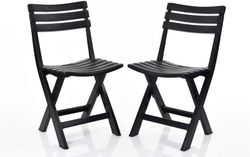 Silla Plegable Birki Antracita 44x41x78cm