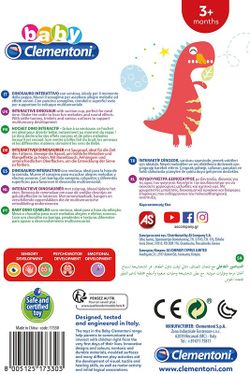 Dinosaur Musical Rattle - Clementoni
