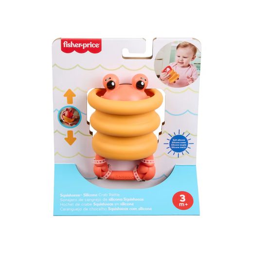 Sonajeros Silicona Squishseas - Animalitos Del Mar - SURTIDAS - Fisher-Price